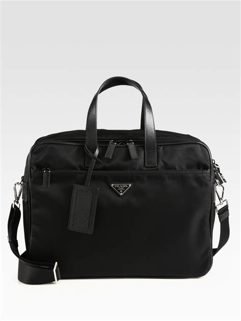 prada mens nylon briefcase|prada nylon bag men.